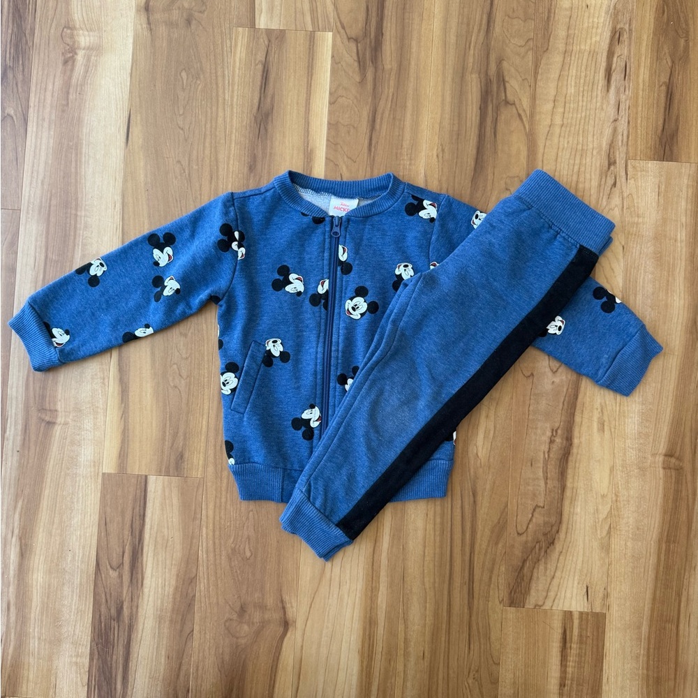 Disney Blue Mickey Mouse Kids Matching Set